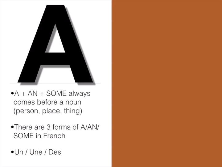 Indefinite Articles In French