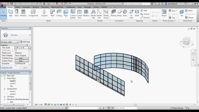 How to Make a Curtain Wall in Revit 2013 | Curious.com